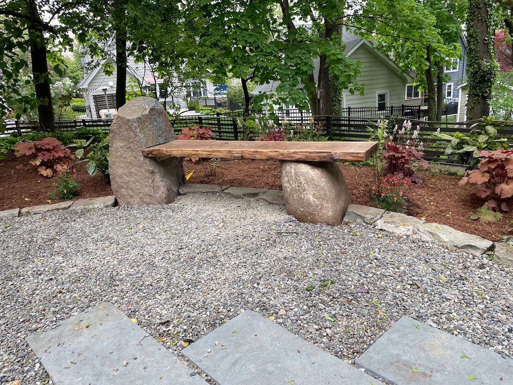 Hand-selected, reclaimed wood custom bench for nj backyard.jpg